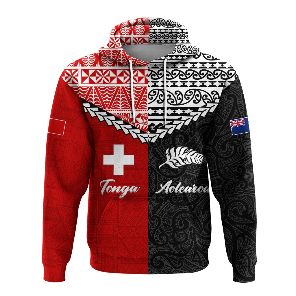Tonga Combine New Zealand Maori Aotearoa Heritage Hoodie LT12 - Polynesian Pride