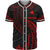 Papua New Guinea Polynesian Custom Personalised Baseball Shirt - Red Tribal Wave Unisex Red - Polynesian Pride