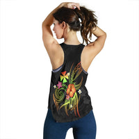 Wallis and Futuna Polynesian Personalised Women's Racerback Tank - Legend of Wallis and Futuna (Reggae) - Polynesian Pride
