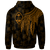 Guam Zip up Hoodie Polynesian Wings (Golden) - Polynesian Pride