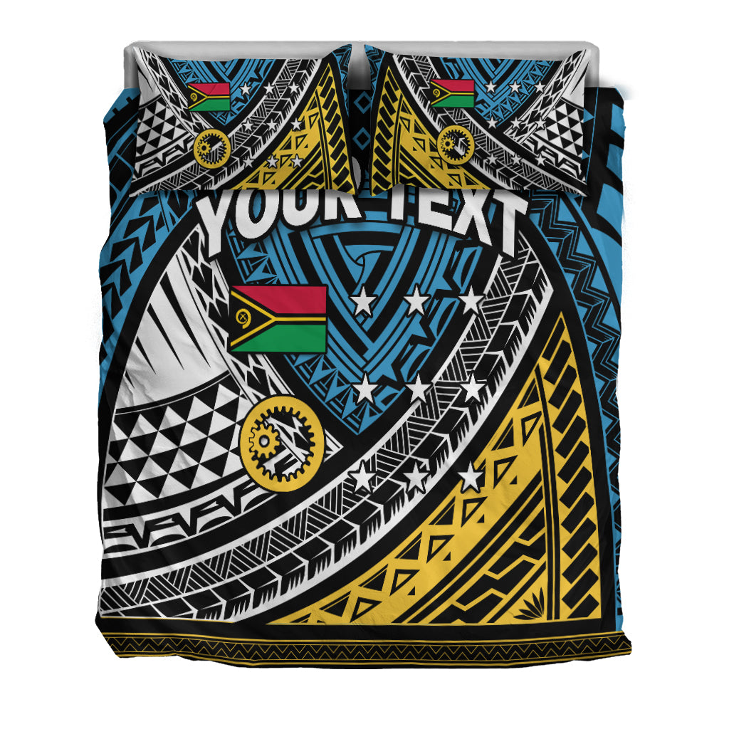 (Custom Personalised) Vanuatu Sanma Province Tribal Pattern Bedding Set - LT12 - Polynesian Pride
