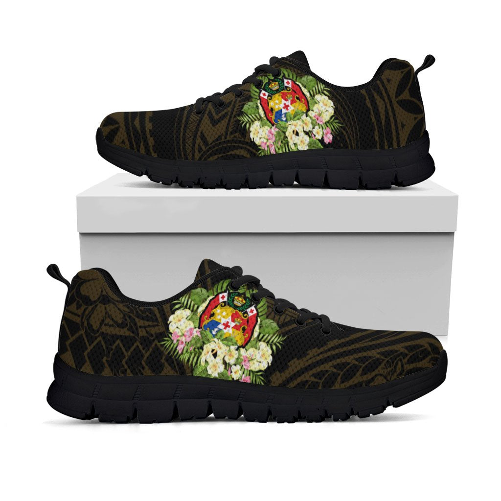 Tonga Sneakers - Polynesian Gold Patterns Collection - Polynesian Pride