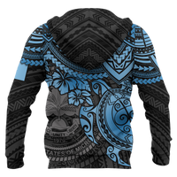 Federated States of Micronesia Hoodie Blue Turtle - Polynesian Pride