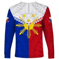 (Custom Personalised) The Philippines Legend Long Sleeve Shirt - LT12 - Polynesian Pride