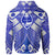 Guam Polynesian Zip up Hoodie Guam White Seal with Polynesian Tattoo Ver 02 - Polynesian Pride