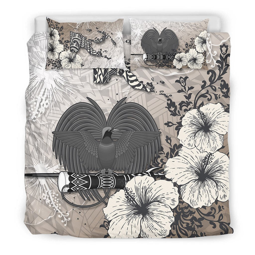 Papua New Guinea Bedding Set - Vintage Luxury Floral Style - Polynesian Pride