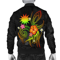 Nauru Polynesian Personalised Men's Bomber Jacket - Legend of Nauru (Reggae) - Polynesian Pride