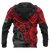 Vanuatu Polynesian Zip up Hoodie Red Turtle - Polynesian Pride