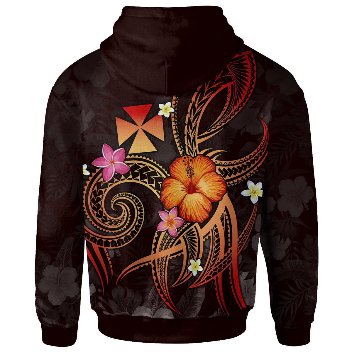 Wallis and Futuna Polynesian Custom Hoodie Legend of Wallis and Futuna (Red) - Polynesian Pride