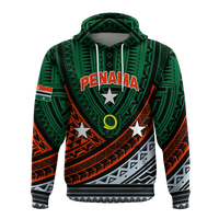 Custom Vanuatu Penama Province Tribal Pattern Hoodie LT12 - Polynesian Pride