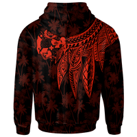 Tonga Hoodie Polynesian Wings (Red) - Polynesian Pride