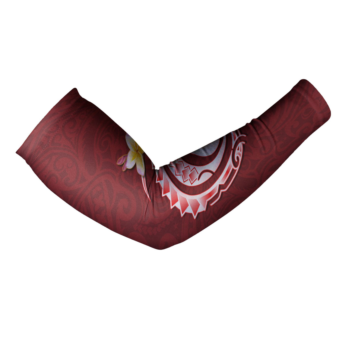 Tonga Arm Sleeve - Tonga Coat Of Arms With Polynesian Patterns - Polynesian Pride