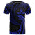 Vanuatu Polynesian Custom T Shirt Blue Tribal Wave Unisex Blue - Polynesian Pride
