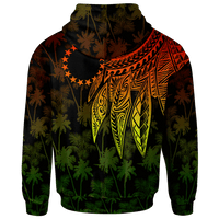 Cook Islands Hoodie Polynesian Wings (Reggae) - Polynesian Pride