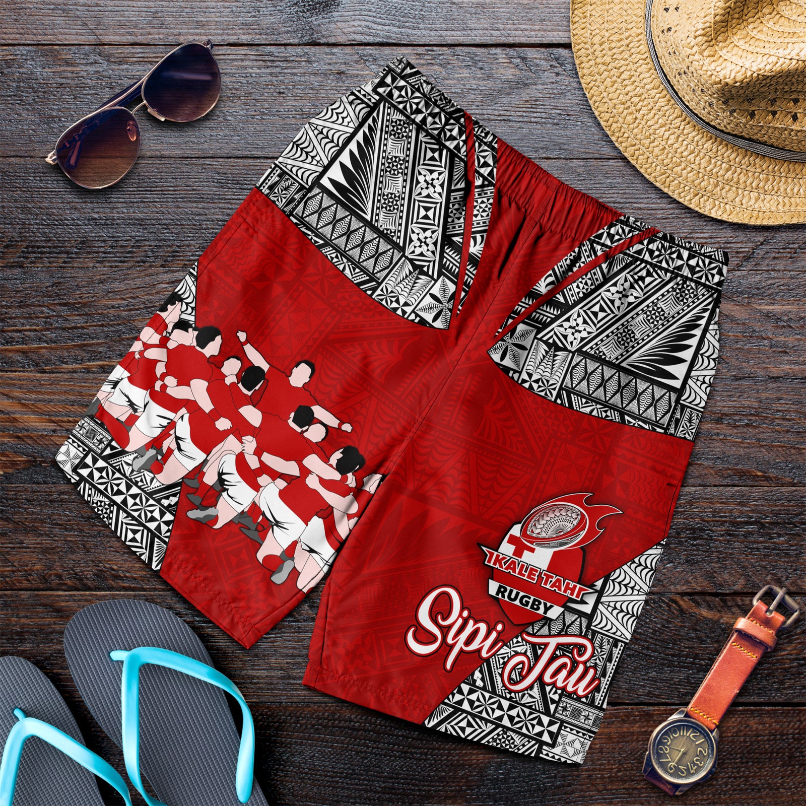 Tonga Rugby Ikale Tahi Sipi Tau Men Short - LT2 - Polynesian Pride