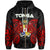 Tonga Polynesian Zip up Hoodie Tongan Spirit Unisex Red - Polynesian Pride
