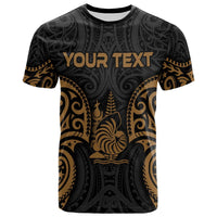 New Caledonia Polynesian Custom T Shirt NC Spirit Gold Unisex Gold - Polynesian Pride