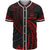 Vanuatu Polynesian Custom Personalised Baseball Shirt - Red Tribal Wave Unisex Red - Polynesian Pride