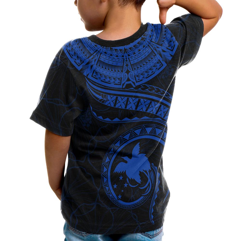 Papua New Guinea Polynesian T Shirt Papua New Guinea Waves (Blue) - Polynesian Pride
