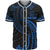 Palau Polynesian Custom Personalised Baseball Shirt - Blue Tribal Wave Unisex Blue - Polynesian Pride