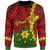 Papua New Guinea Eastern Highlands Province Polynesian Custom Personalised Sweater - Tribal Wave Tattoo Unisex Red - Polynesian Pride