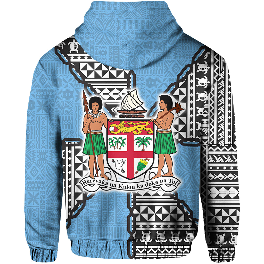 Fiji Polynesian Band Tattoo Zip Hoodie LT20 - Polynesian Pride