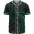 Palau Polynesian Custom Personalised Baseball Shirt - Green Tribal Wave Unisex Green - Polynesian Pride