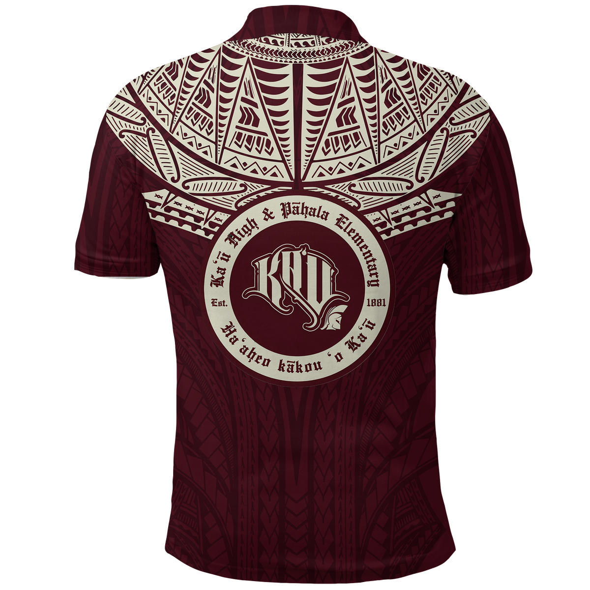 Custom Hawaii Kau High and Pahala Elementary School Pride Polo Shirt LT12 - Polynesian Pride