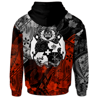 Tonga Polynesian Zip up Hoodie Vintage Polynesian Style - Polynesian Pride