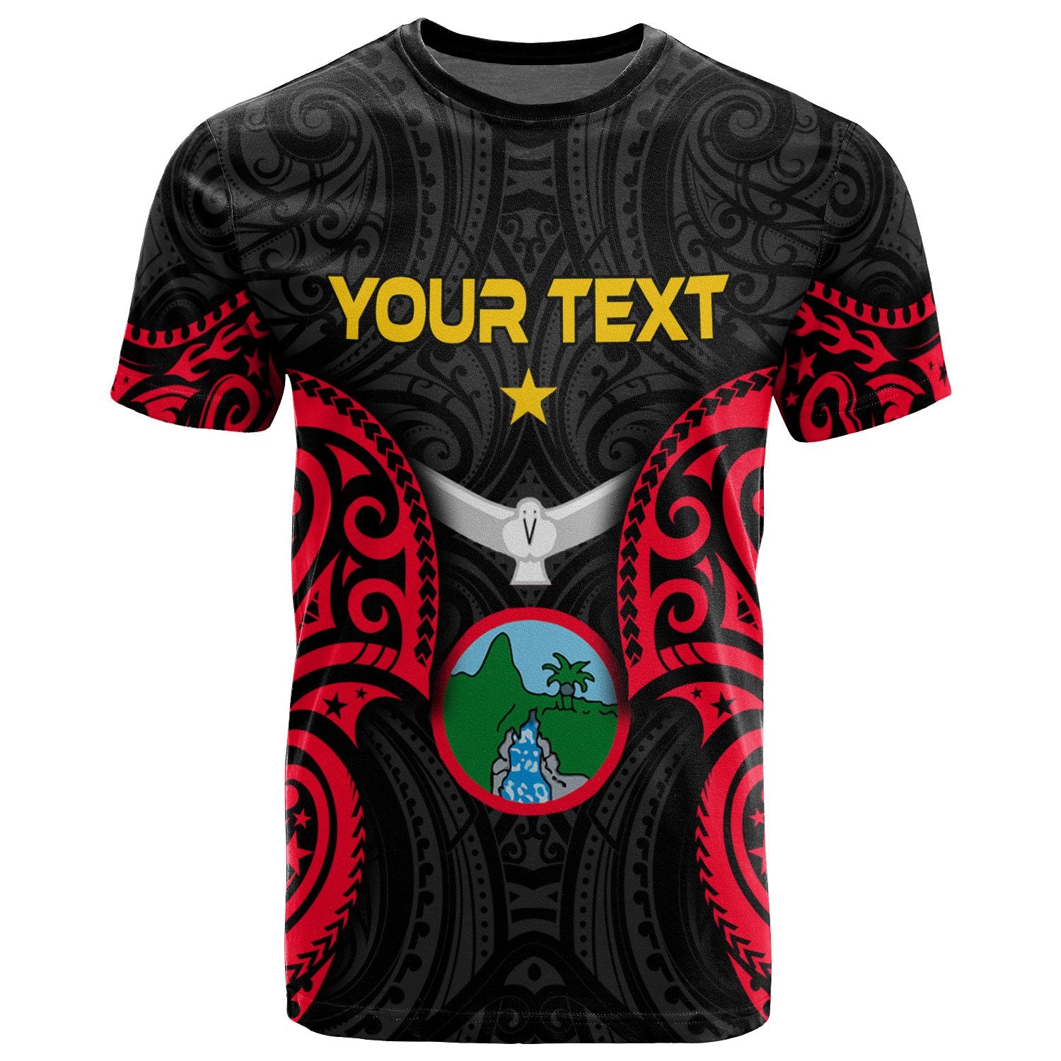 Palau Ngardmau Polynesian Custom T Shirt Palau Spirit Unisex Black - Polynesian Pride