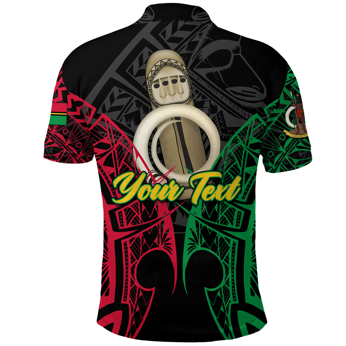 Custom Vanuatu 42nd Independence Anniversary Pride Polo Shirt LT12 - Polynesian Pride