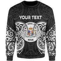 Niue Polynesian Custom Personalised Sweater - Spirit Style White Unisex White - Polynesian Pride