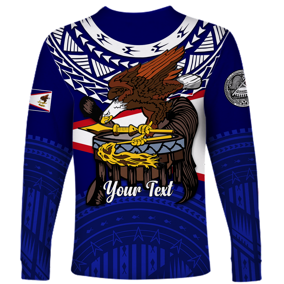Custom American Samoa Independence Anniversary Pride Long Sleeve Shirt - LT12 - Polynesian Pride