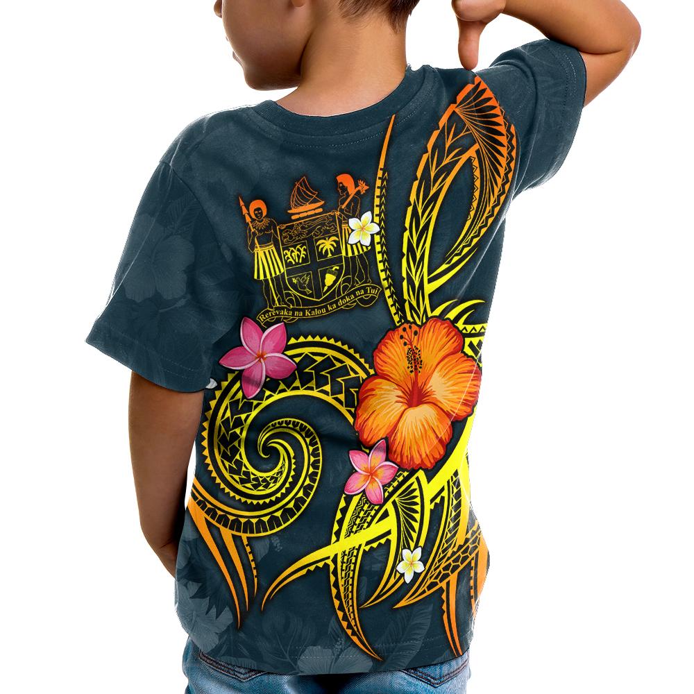 Polynesian T Shirt Legend of Fiji (Blue) - Polynesian Pride