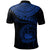 Polynesian Samoa Custom Polo Shirt Samoan Waves (Blue) - Polynesian Pride
