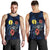 New Caledonia Polynesian Men Tank Top - Blue Turtle Hibiscus Blue - Polynesian Pride