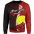 Palau Polynesian Custom Personalised Sweater - Coat Of Arm With Hibiscus Unisex Red - Polynesian Pride
