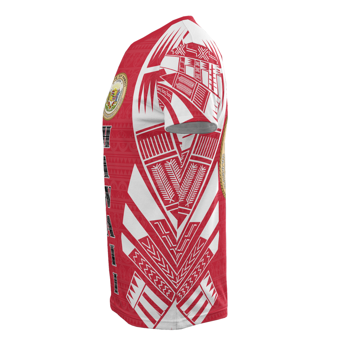 Hawaii T Shirt Hawaii Seal Polynesian Tattoo Red Style - Polynesian Pride