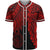 Palau Polynesian Custom Personalised Baseball Shirt - Tribal Wave Tattoo Red Unisex Red - Polynesian Pride