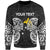 Papua New Guinea Polynesian Custom Personalised Sweater - Spirit Style White Unisex White - Polynesian Pride