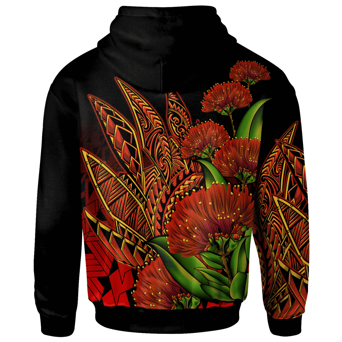 Polynesian Hawaii Zip up Hoodie Ohia Lehua - Polynesian Pride