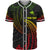 Papua New Guinea Polynesian Custom Personalised Baseball Shirt - Reggae Tribal Wave Unisex Reggae - Polynesian Pride