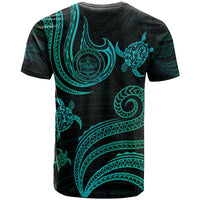 Palau Custom T Shirt Polynesian Turtle With Pattern - Polynesian Pride