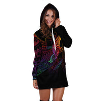 Tokelau Hoodie Dress - Butterfly Polynesian Style - Polynesian Pride