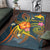 Papua New Guinea Polynesian Personalised Area Rug - Legend of Papua New Guinea (Blue) - Polynesian Pride