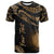 Northern Mariana Islands Polynesian Custom T Shirt Poly Tattoo Gold Version Unisex Art - Polynesian Pride