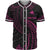 Papua New Guinea Polynesian Custom Personalised Baseball Shirt - Pink Tribal Wave Unisex Pink - Polynesian Pride