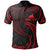 Tokelau Polynesian Custom Polo Shirt Red Tribal Wave Unisex Red - Polynesian Pride