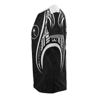 Chuuk T Shirt Chuuk Flag Polynesian Stylized Black - Polynesian Pride