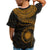 Marshall Islands Polynesian Custom T Shirt Marshall Islands Waves (Golden) - Polynesian Pride